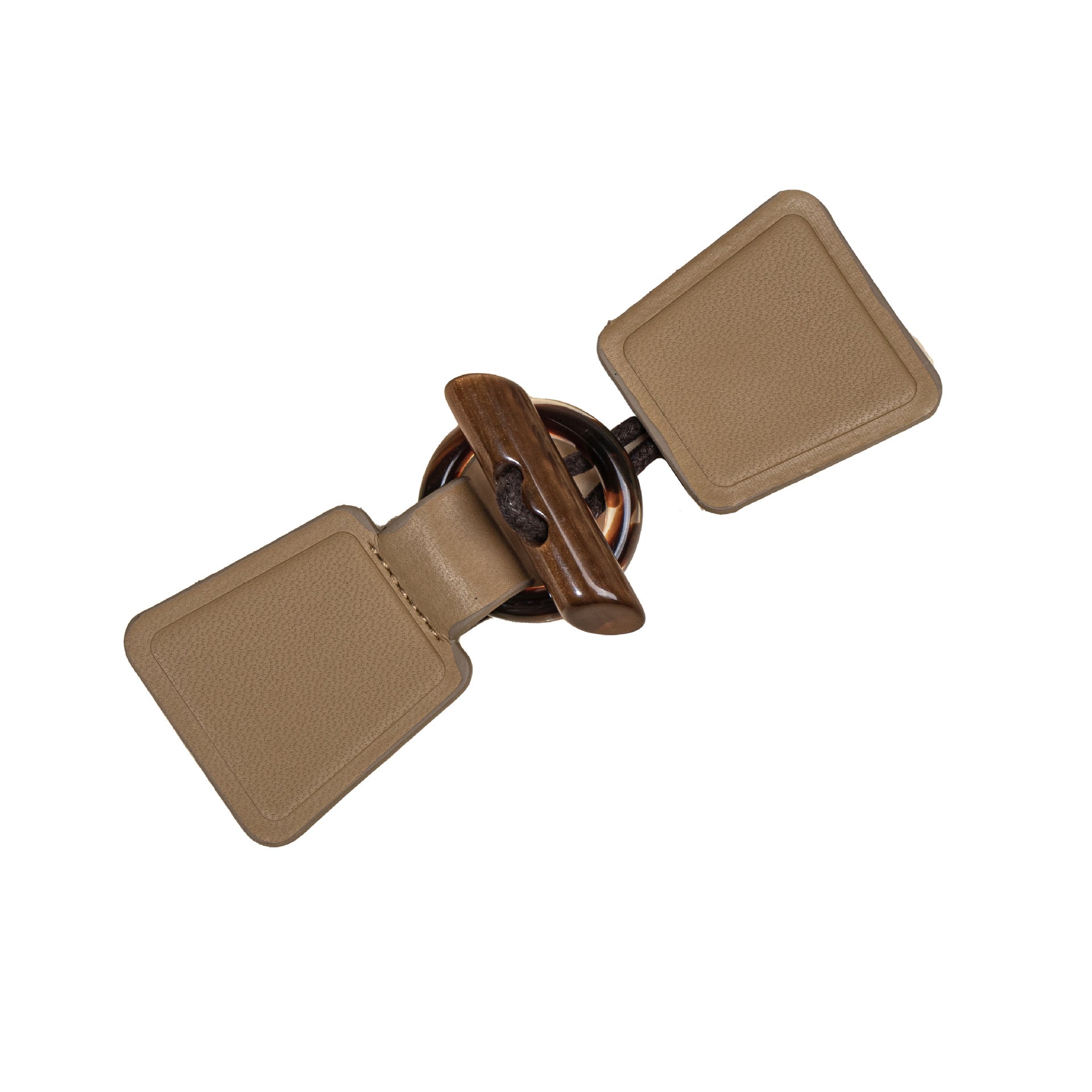 14cm Khaki Negru Burgund Piele Butoni de cusut cu cataramă din rășină 4 bucăți