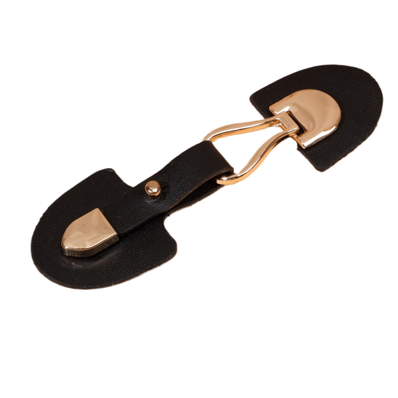 11.5cm bej și negru piele nasturi de cusut cu cataramă metalică 6 bucăți