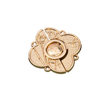 2.5cm Chinese Style Golden Vintage Panda Metal Pair Buttons 12pcs