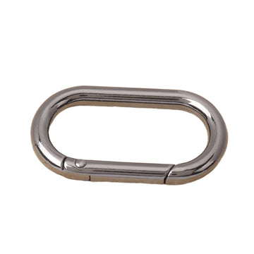 24 st blandade metall ovala krok ring fjäder spänne (14-40 mm)