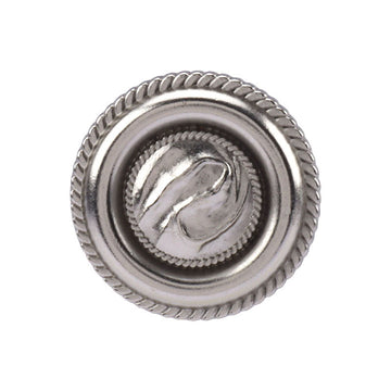 17,5/22,5 mm antik silver rund pipad metallknappar med shank 3 st