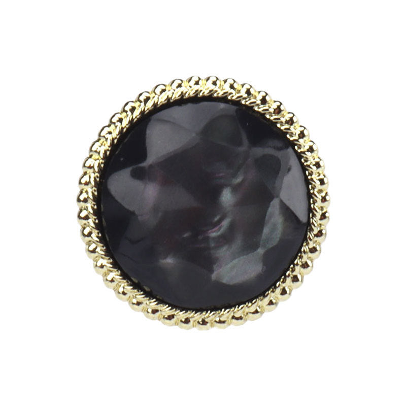 Must beež pruun ümmargune teemantlõikega vaigu sulamvarrega nööbid 15 pakis