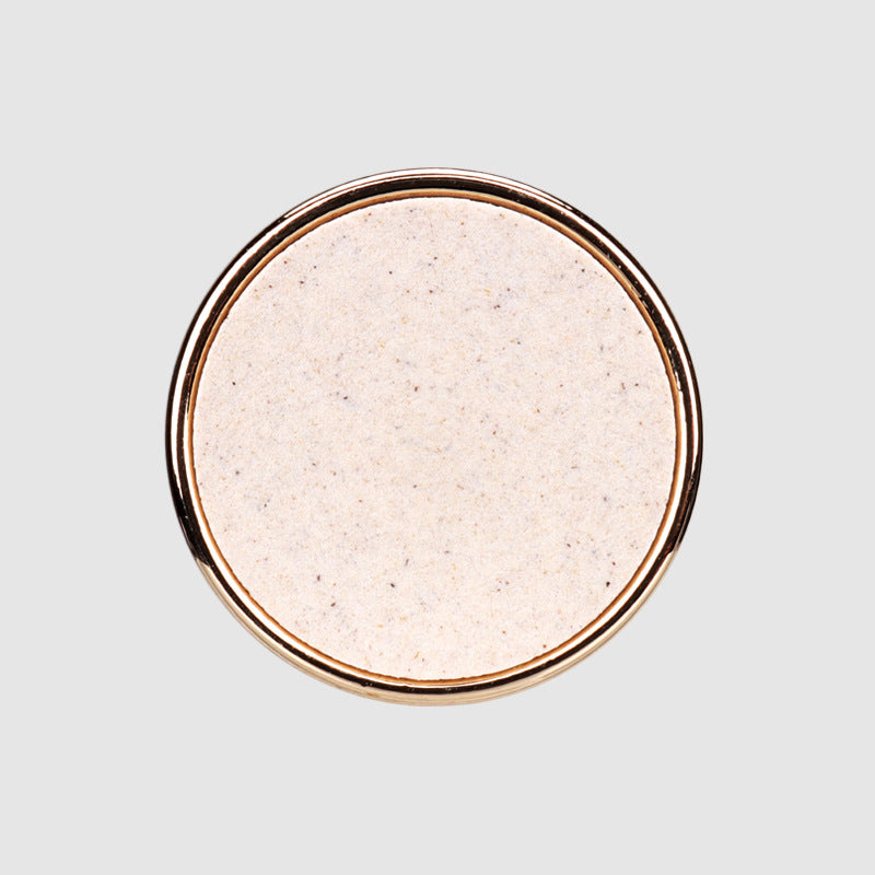 15 - 25mm okrúhle gombíky z recyklovanej živice s kovovým základom, balenie 30 kusov