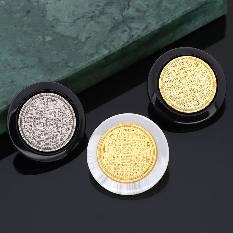 18/20/23mm Biele Čierne Zlaté Kovové Živicové Tlačidlá s Nôžkou 15 Kusov