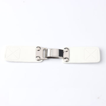 140mm White Brown Black Leather Decorative Buckles for Coats Jackets 6pcs