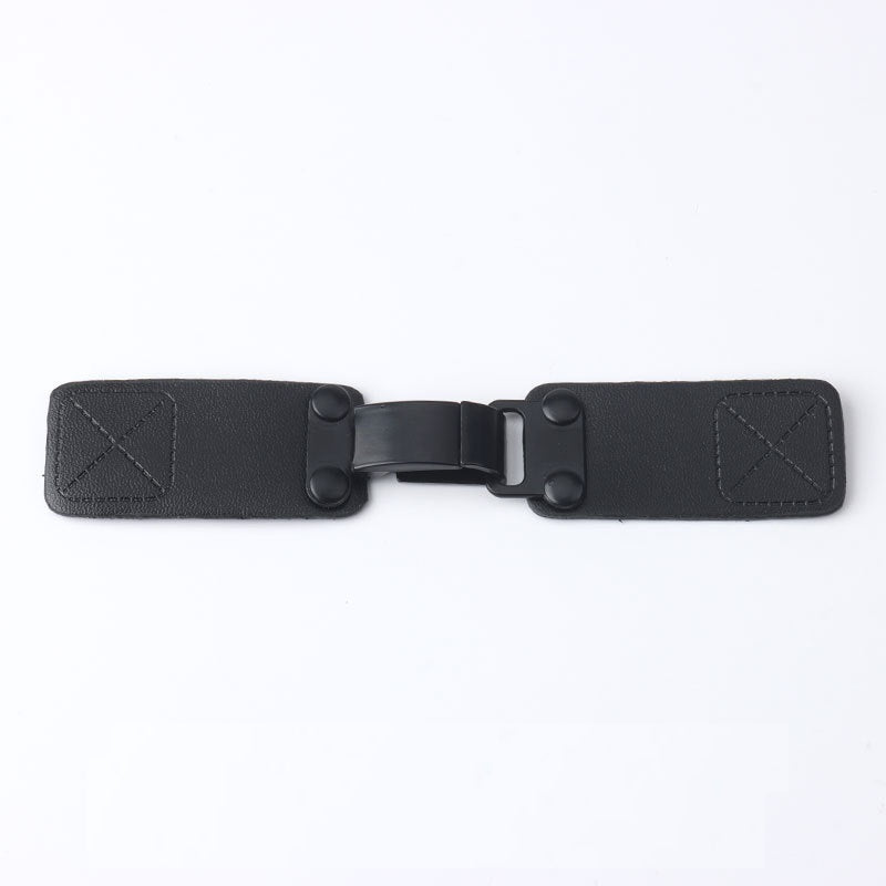 Catarame decorative din piele albă, maro și neagră de 140mm pentru paltoane și jachete, 6 bucăți