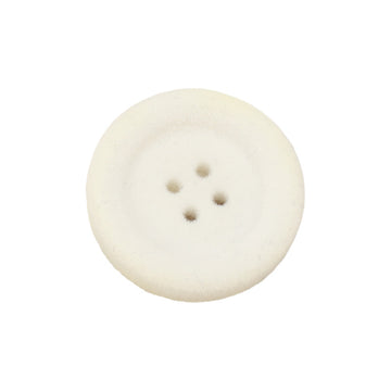 18/21/25mm Black White Thickened Round Resin Flocked Buttons 15 Pack