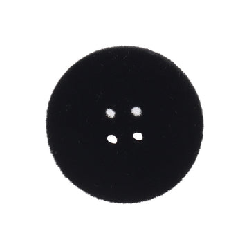 15-25mm White Black Blue Flat Four-Eye Flocked Velvet Buttons 20 Pack