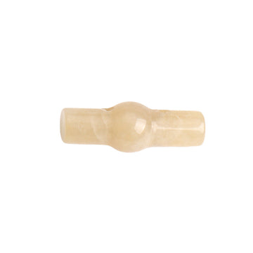 25mm Green Yellow Natural Jade Cylindrical Buttons for Chinese Cheongsam Hanfu 4pcs