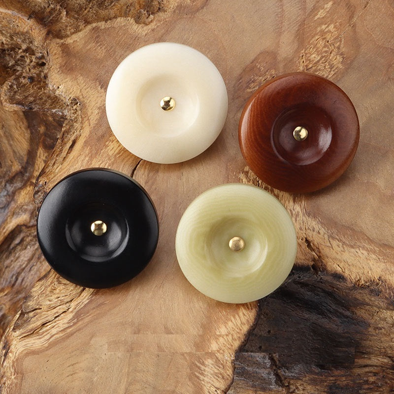 Round Corozo Shank Buttons Beige Black Brown Green for Shirts Cardigans 12pcs