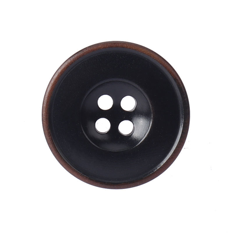 15-22.5mm okrugli 4 rupe bijele crne tamnoplave izgorjele rub vintage dugmad s motivom palminog voća