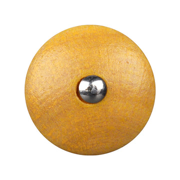 11.5mm Round Colored Natural Wood Buttons with Metal Shanks for Shirts 20pcs