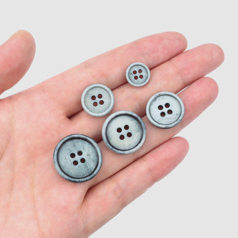 11.5-23mm Vintage přírodní knoflíky z kosti pro svetry kabáty balení 25 kusů