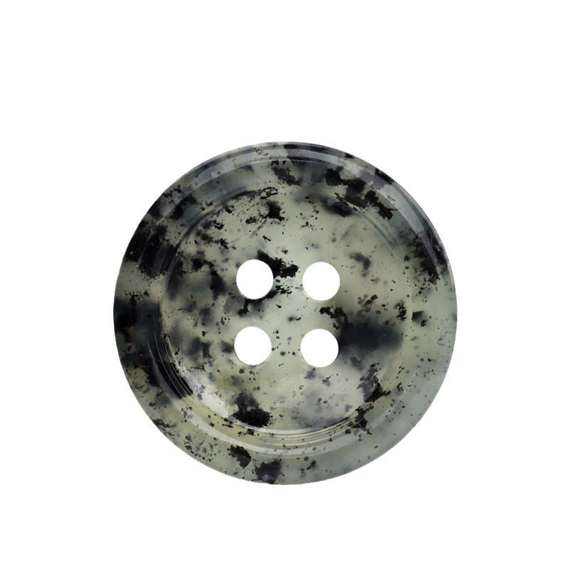 18/25mm Runde Naturlige Jade Knapper til Kinesisk Zen Tøj Tang Dragt 2stk