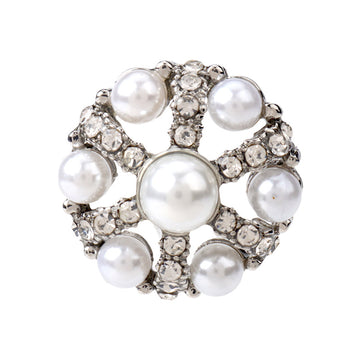22mm Beret Pearl Rhinestone Decorative Button for Women's Sweater 6pcs - Lots of Buttons