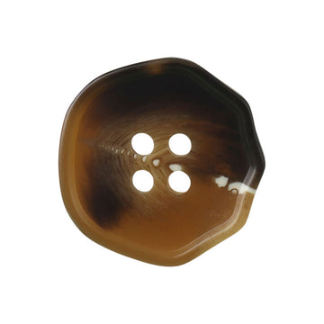 Botones de resina de forma irregular de 18-28 mm con cuatro ojos para trajes y pantalones, 20 piezas