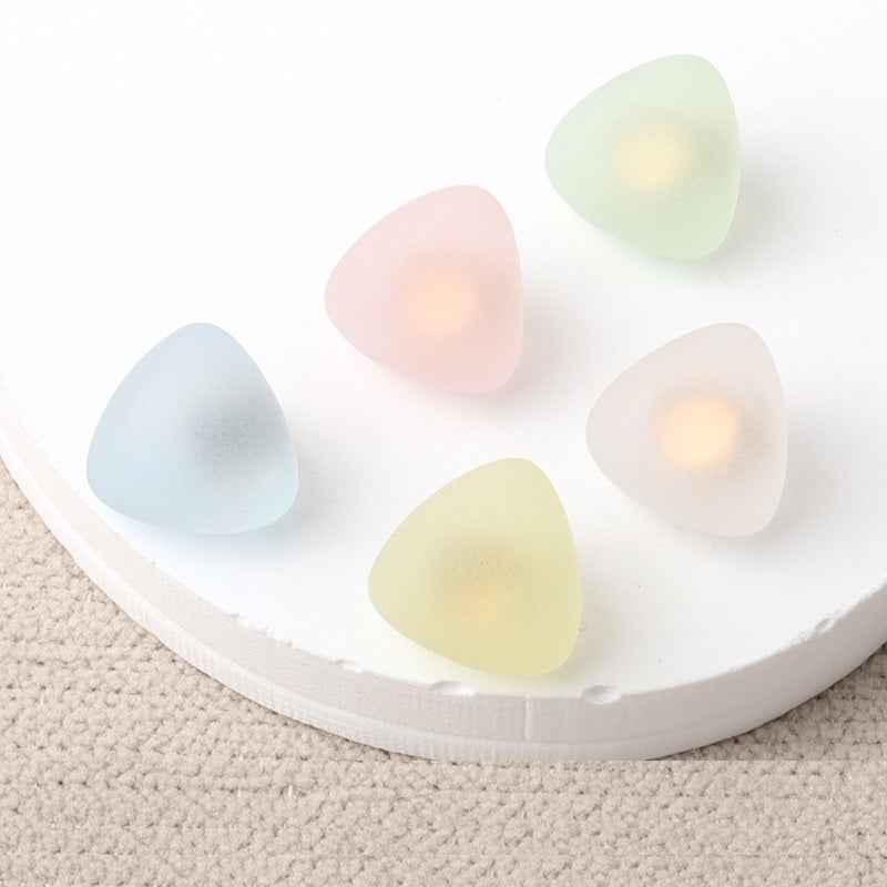 10mm Triangular Matte Resin Shank Buttons for Women's Shirts 30 Pack - Lots of Buttons