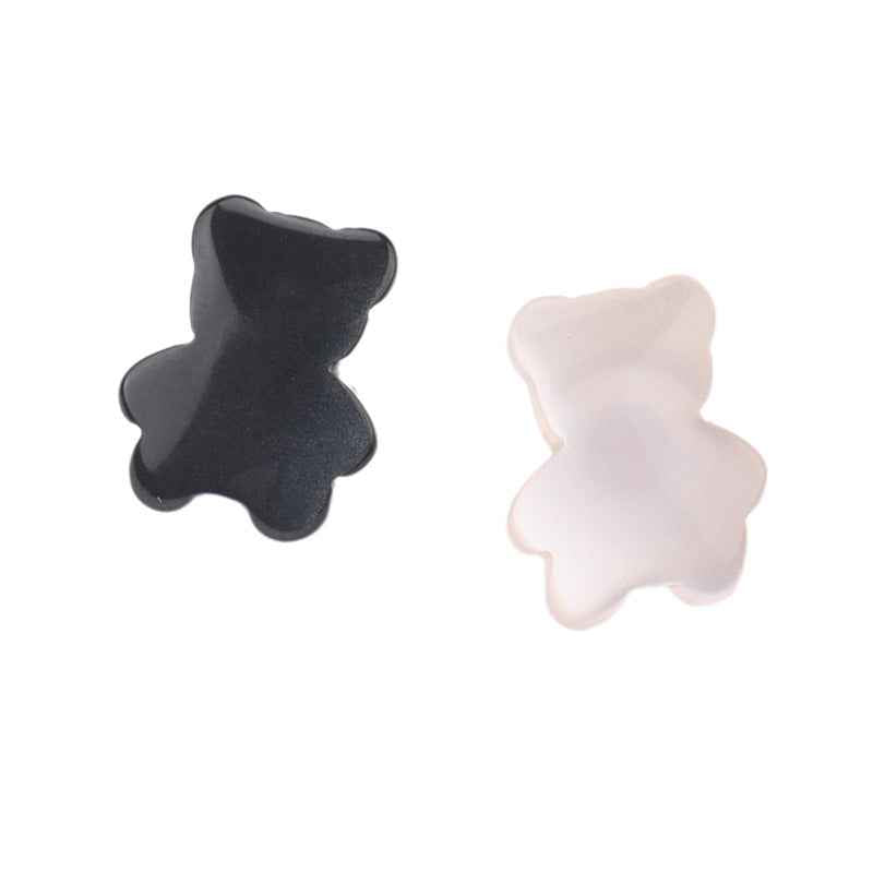 12mm Resin Pearlized Bear Shaped Buttons for Children's Clothing 30 Pack - Lots of Buttons