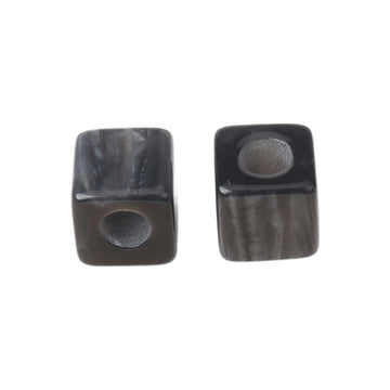 8mm Fyrkantiga Pärlade Knappar med Runda Hål för Handgjorda DIY Tillbehör 30 Pack