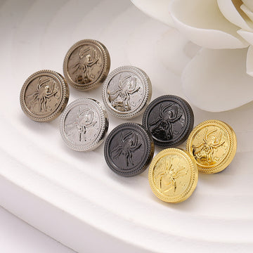 11mm Spider Pattern High Foot Hand-Sewn Button 24 Pack - Lots of Buttons