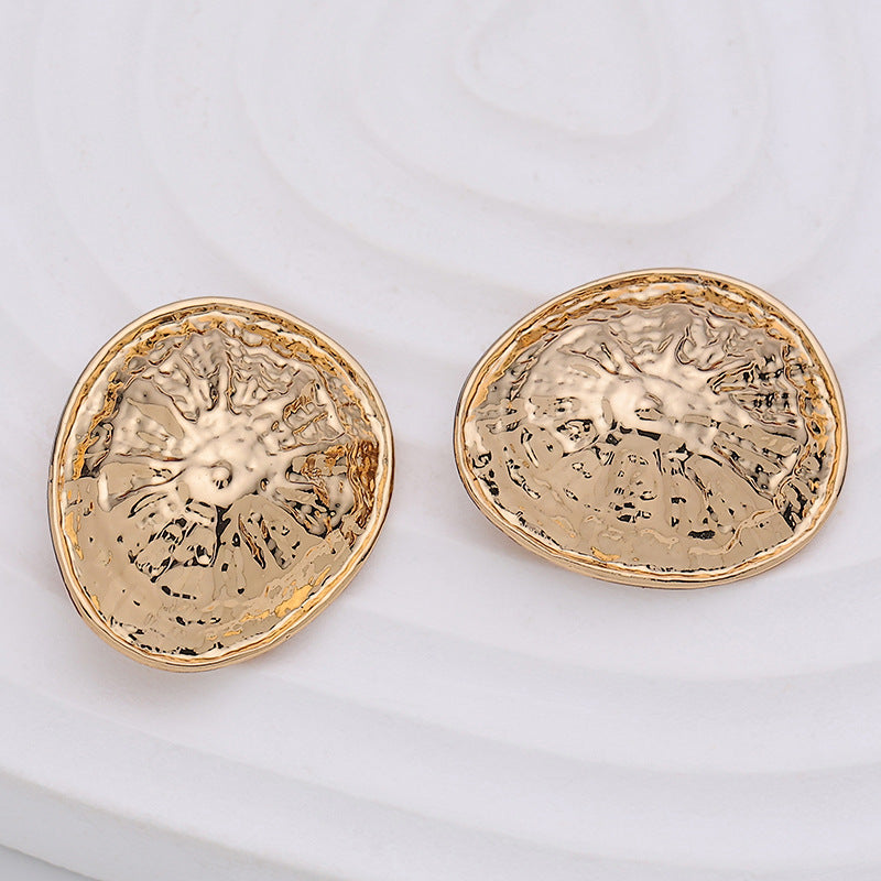22mm Rose Gold Convex Clam Shell-Shaped Metal Button 10pcs - Lots of Buttons