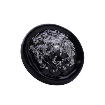 British Lion Head Ink Color Glacier Metal Blouse Button 5pcs - Lots of Buttons