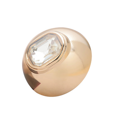 Convex Metal Button with Diamonds and High Feet 6pcs - Lots of Buttons