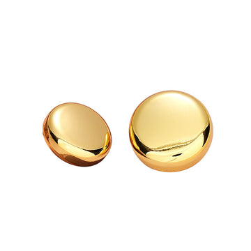 18-25mm Simple Golden Hollow Metal Decorative Button 5pcs - Lots of Buttons