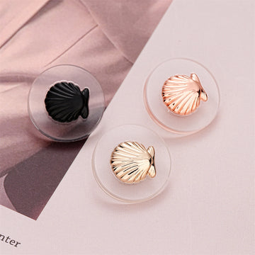 18mm Round Gold Pink Black Metal Shell & Acrylic Button 5pcs - Lots of Buttons