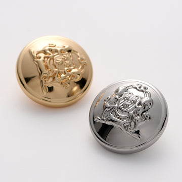 15-22mm Hollow Shiny Gold Silver Metal Button with Handle 6pcs - Lots of Buttons