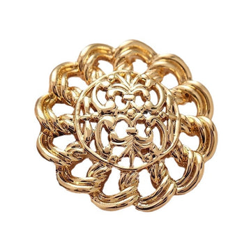 Retro Style Irregular Hollow Floral Hand-Sewn Metal Button 10PCS - Lots of Buttons