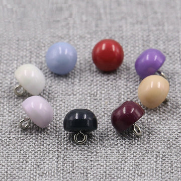 Botones de plástico redondos coloridos de 10 mm para suéteres de niños, paquete de 40
