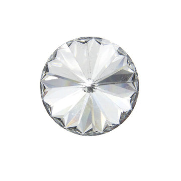 7,5-25 mm hvite krystallglassknapper med shank 100 stk
