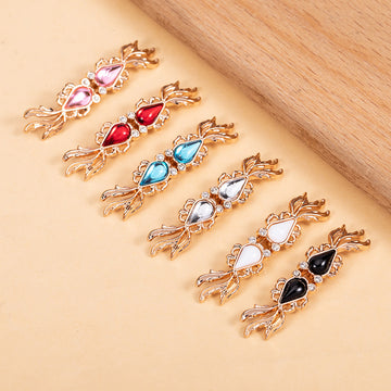 Goldfish-Shaped Cheongsam Frog Closure Metal Chinese Knot Button 12 Pack - Lots of Buttons