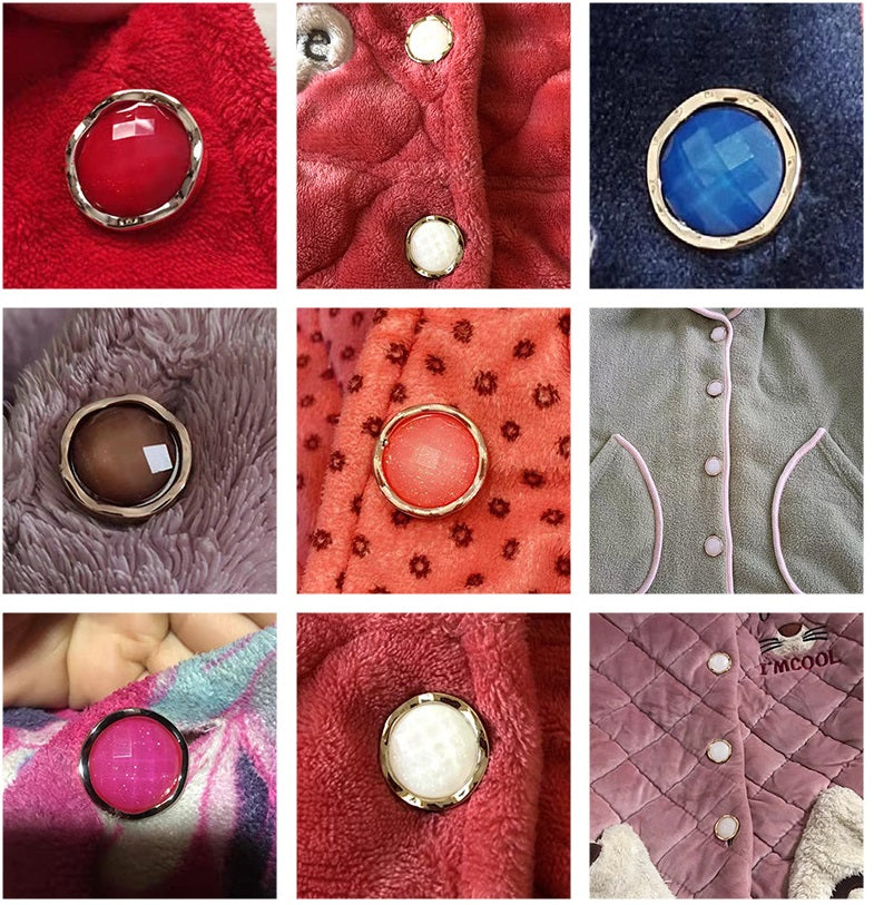 18-25mm Colorful Round Resin Buttons for Pajamas 60pcs - Lots of Buttons