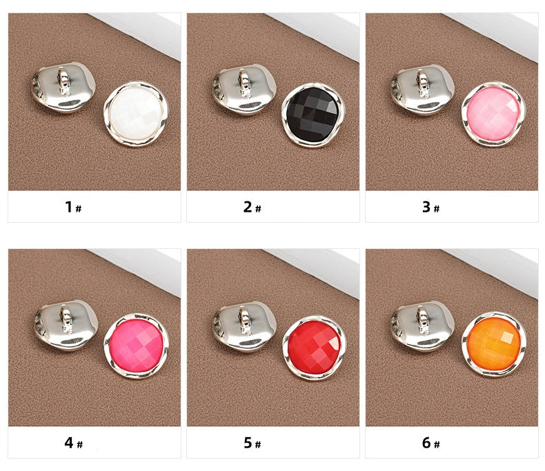18-25mm Colorful Round Resin Buttons for Pajamas 60pcs - Lots of Buttons