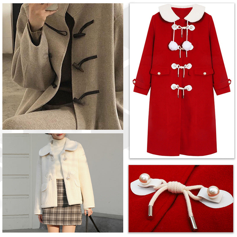 Decorative Fasteners Pair Buttons for Women's Woolen Coats 7 Pack - Lots of Buttons