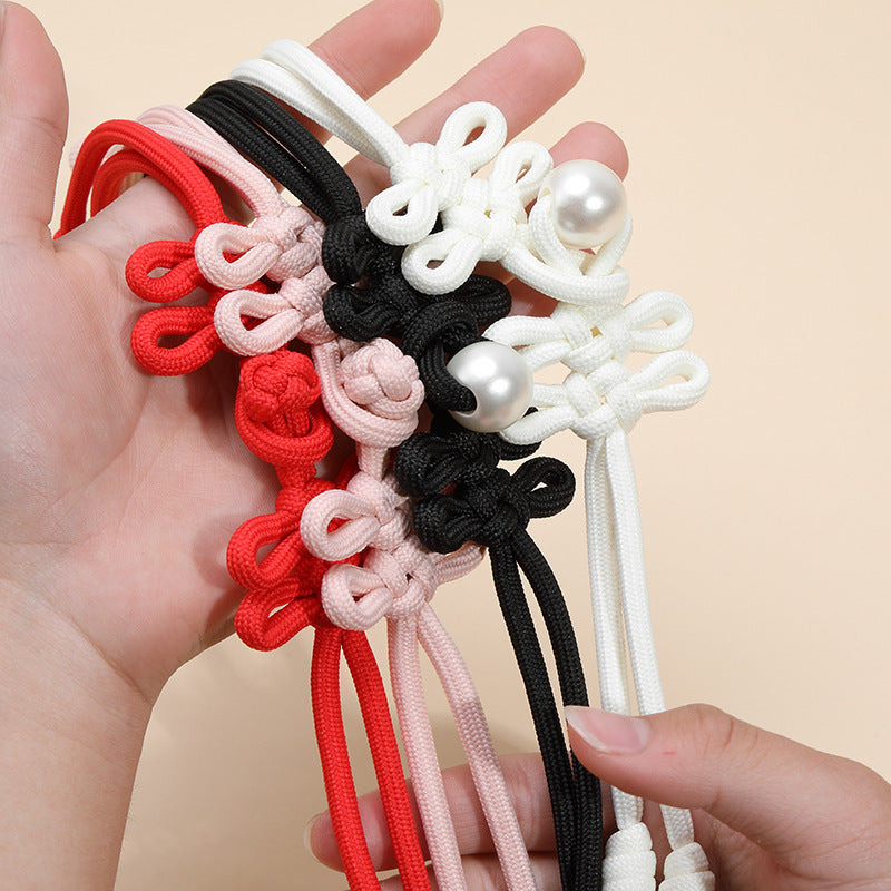 30cm Long Linen Chinese Knot Button, Handmade Frog Closure 4pcs - Lots of Buttons
