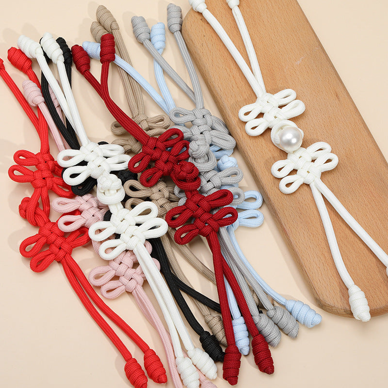 30cm Long Linen Chinese Knot Button, Handmade Frog Closure 4pcs - Lots of Buttons