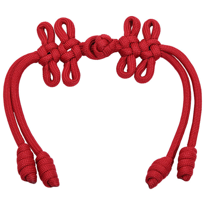 30cm Long Linen Chinese Knot Button, Handmade Frog Closure 4pcs - Lots of Buttons