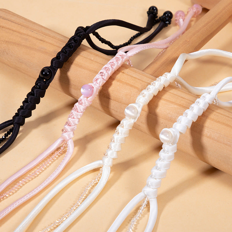 40cm Long Snake Knot Crystal Braid Frog Chinese Knot Button 4pcs - Lots of Buttons