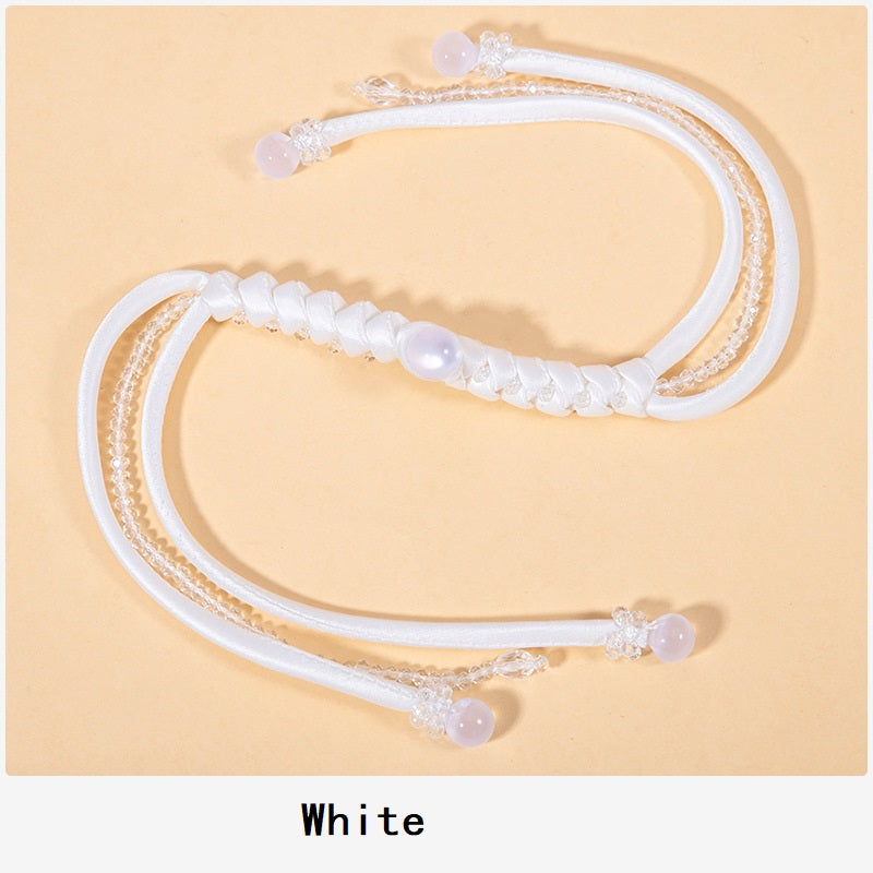 40cm Long Snake Knot Crystal Braid Frog Chinese Knot Button 4pcs - Lots of Buttons