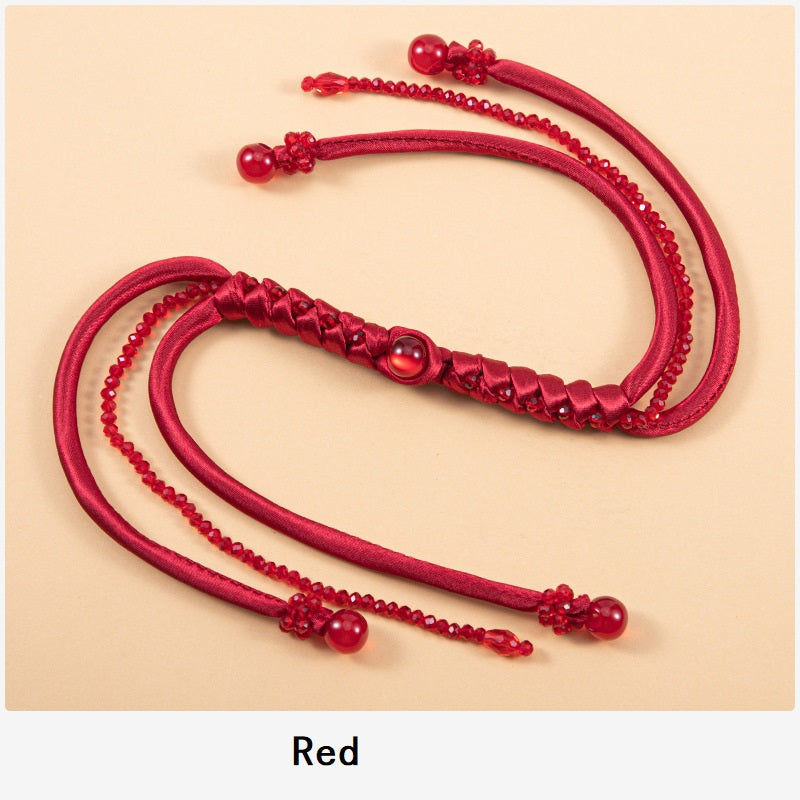 40cm Long Snake Knot Crystal Braid Frog Chinese Knot Button 4pcs - Lots of Buttons