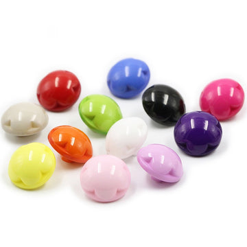12 Candy-Colored Children's Flower Resin Buttons 60 Pack - Lots of Buttons