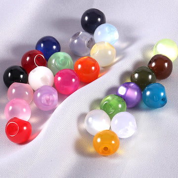 250pcs Colorful Resin Round Chinese Cheongsam Pearl Buttons - Lots of Buttons