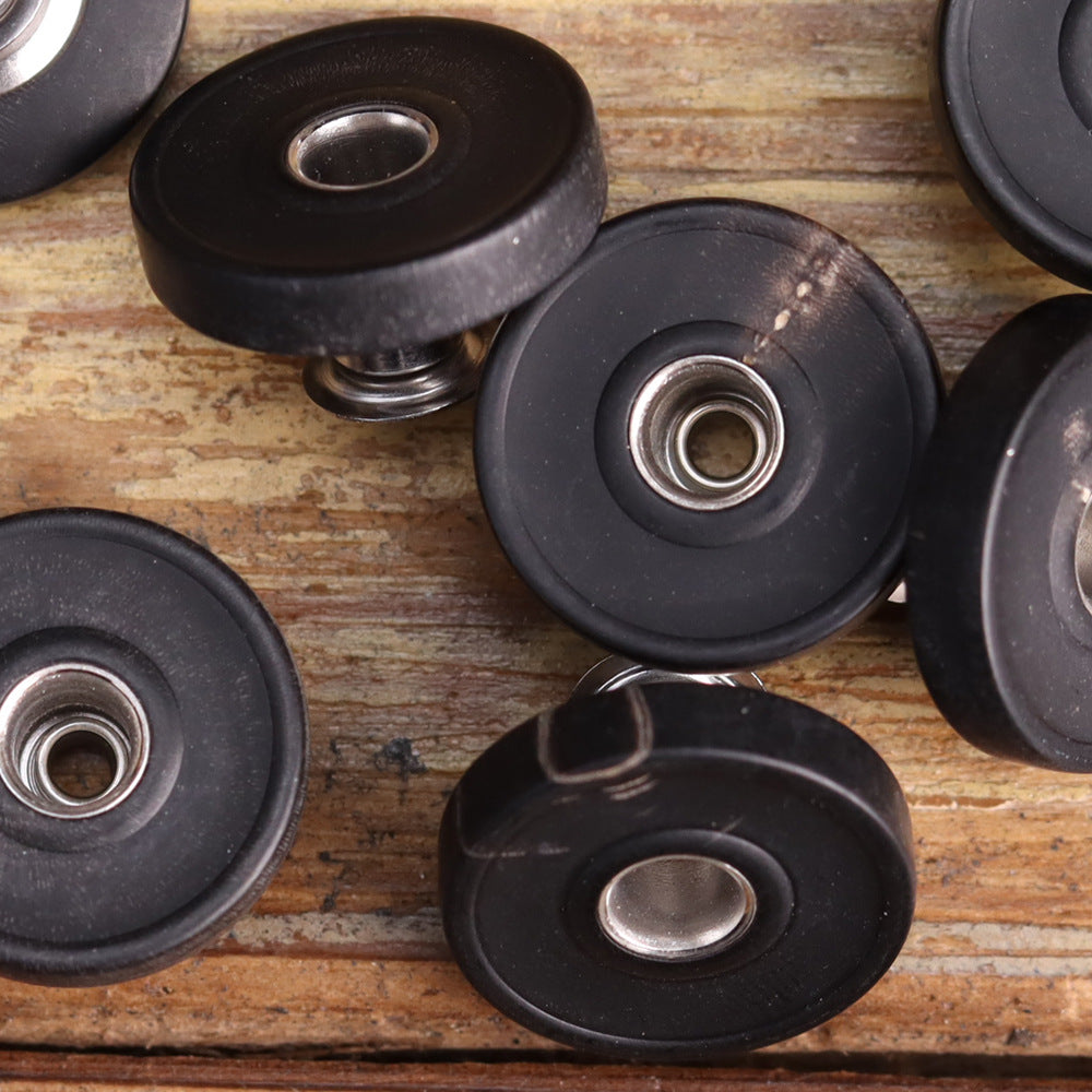 18mm Mat Højkvalitets Ægte Horn Nitte Knappestuds 2 stk