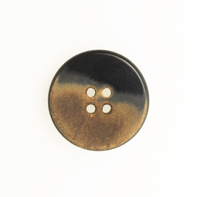 40L Butoane plate retro pentru claxon Negru Maro-gălbui semi-ars 10 bucăți