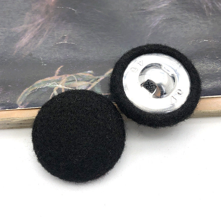 28mm kulaté knoflíky potažené látkou pro dámské kašmírové kabáty 20 ks