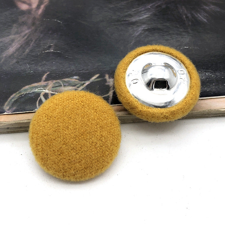 28mm kulaté knoflíky potažené látkou pro dámské kašmírové kabáty 20 ks