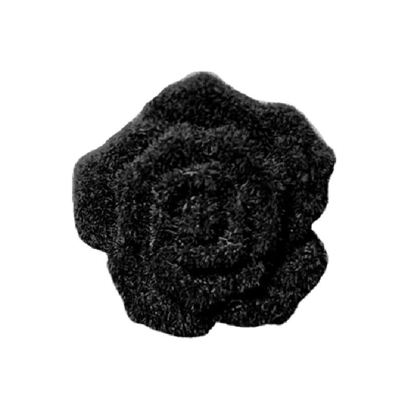 21mm Bløde Sorte Rose Akryl Skjulte Hul Knapper til Sweatre 20stk